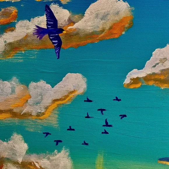 Vibrant Sunset Sailing Art Print - Picture 4 of 6